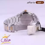 ساعت ویکتور زنانه فلزی قاب طلایی نگین دار 1554/1 - Image 3