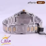 ساعت ویکتور زنانه فلزی قاب طلایی نگین دار 1554/1 - Image 4