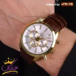 ساعت مردانه ویولت سه موتوره بند چرم قهوه ای 0392/2 - Image 2