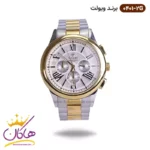 ساعت مردانه ویولت بند فلزی نقره ای طلایی 0401/2