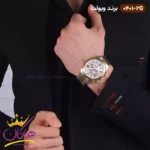 ساعت مردانه ویولت بند فلزی نقره ای طلایی 0401/2 - Image 2