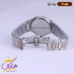 ساعت زارا بند فلزی ست نقره ای طلایی صفحه سفید 3056 - Image 5