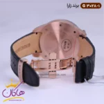 ساعت زارا مردانه بند چرم کرنوگراف مشکی رزگلد G3028/1 - Image 2