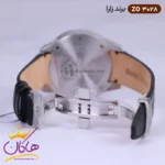 ساعت زارا مردانه بند چرم مشکی نقره ای کرنوگراف G3028/4 - Image 2