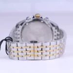 بند ساعت مچی سیتیزن مردانه فلزی نقره ای طلایی صفحه آبی G 2025-8/4