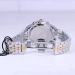 قفل ساعت مچی سیتیزن زنانه فلزی نقره ای طلایی صفحه سبز L 2025-12/4