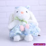 عروسک خرگوش پولیشی لباس گلی کد 4520/8 - Image 2