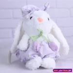 عروسک خرگوش پولیشی لباس گلی کد 4520/8 - Image 3