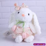 عروسک خرگوش پولیشی لباس گلی کد 4520/8 - Image 4