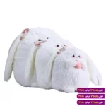 عروسک خرگوش سفید تپل متوسط کد 6602/39 - Image 2