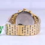 بند ساعت مچی الگانس مردانه فلزی طلایی صفحه سرمه ای G 6134/1