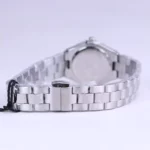 بند ساعت مچی ویمبرلی زنانه فلزی نقره ای قاب نگین آبی WB-CS323L-J