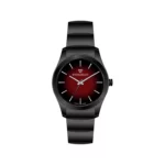 ساعت مچی ویمبرلی زنانه فلزی مشکی صفحه قرمز WB-CS442L-X