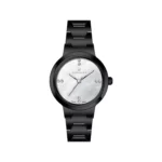 ساعت عقربه ای ویمبرلی زنانه فلزی مشکی صفحه سفید WB-CS445L-W