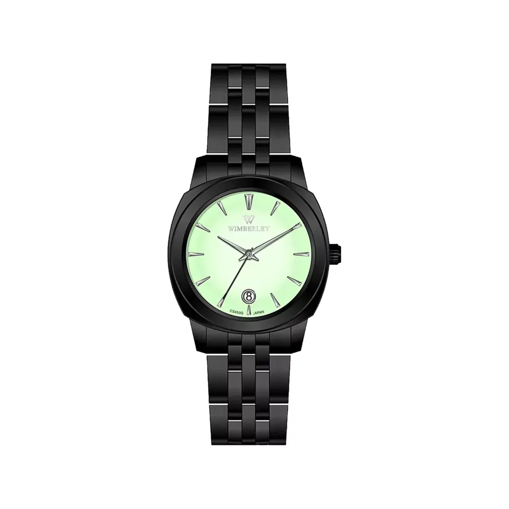 ساعت عقربه ای ویمبرلی زنانه فلزی مشکی صفحه سبز WB-CS450L-W