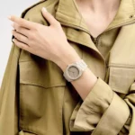 ساعت مچی عقربه ای زنانه D1 میلانو فلزی بژ D1-PCBU06