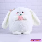 عروسک خرگوش سفید تپل پولیشی بزرگ 6602/40 - Image 4