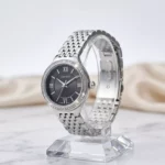 ساعت مچی اسپریت زنانه فلزی صفحه مشکی قاب نگین دار L 4116/2