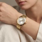 ساعت مچی اسپریت زنانه فلزی طلایی صفحه سفید L 4117/3