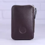 کیف جاکارتی زیپ دار چرم لویی ویتون کد 204 قهوه ای