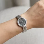 ساعت مچی تیسوت زنانه فلزی نقره ای صفحه مشکی L 31612/2