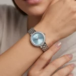 ساعت مچی تیسوت زنانه فلزی نقره ای صفحه تیفانی L 31612/3