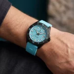 ساعت عقربه ای واینر مردانه بند رابر آبی اتوماتیک WA.25110