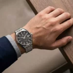 ساعت مچی واینر مردانه فلزی صفحه مشکی اتوماتیک WA.25401-F