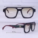 عینک آفتابی گوچی فریم زرشکی عدسی زرد 2486/2 - تصویر 2
