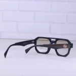 عینک آفتابی گوچی فریم مشکی عدسی زرد 2486/3 - تصویر 3