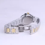 ساعت مچی سیکو زنانه فلزی نقره ای طلایی قاب چندضلعی L 2521/3