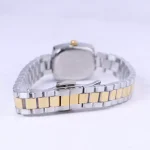 ساعت مچی سیکو زنانه فلزی نقره ای طلایی قاب مستطیل L 2524/2