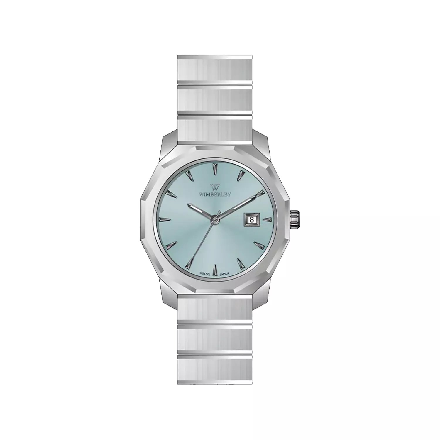 Wimberley-Watch-Code-WB-CS460L-L1.webp ساعت مچی ویمبرلی زنانه فلزی نقره ای صفحه آبی WB-CS460L-L - تصویر 1