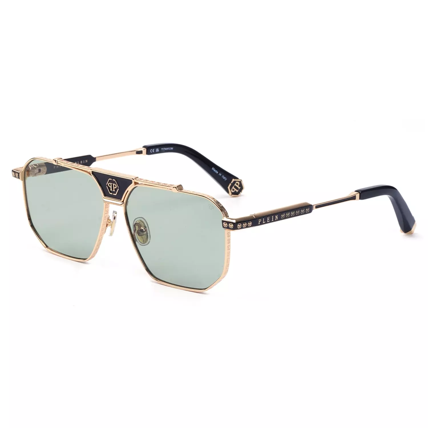 Philipp-Plein-Sunglasses-Code-PP1571.webp عینک آفتابی فیلیپ پلین فلزی مردانه اورجینال کد PP157 - تصویر 1