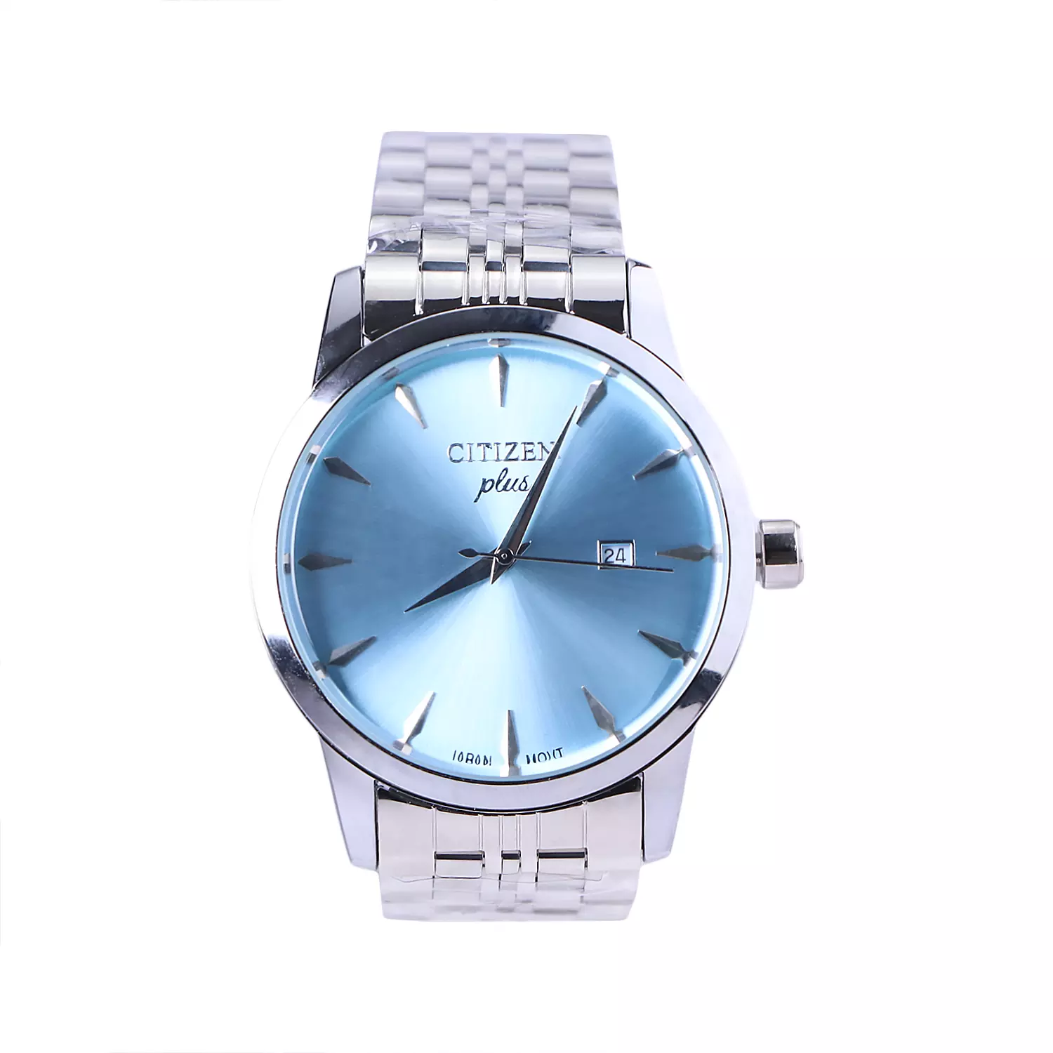 Citizen-plus-Watch-Code-G-2025.31.webp ساعت مچی سیتیزن فلزی مردانه نقره ای صفحه آبی G 2025/3 - تصویر 1