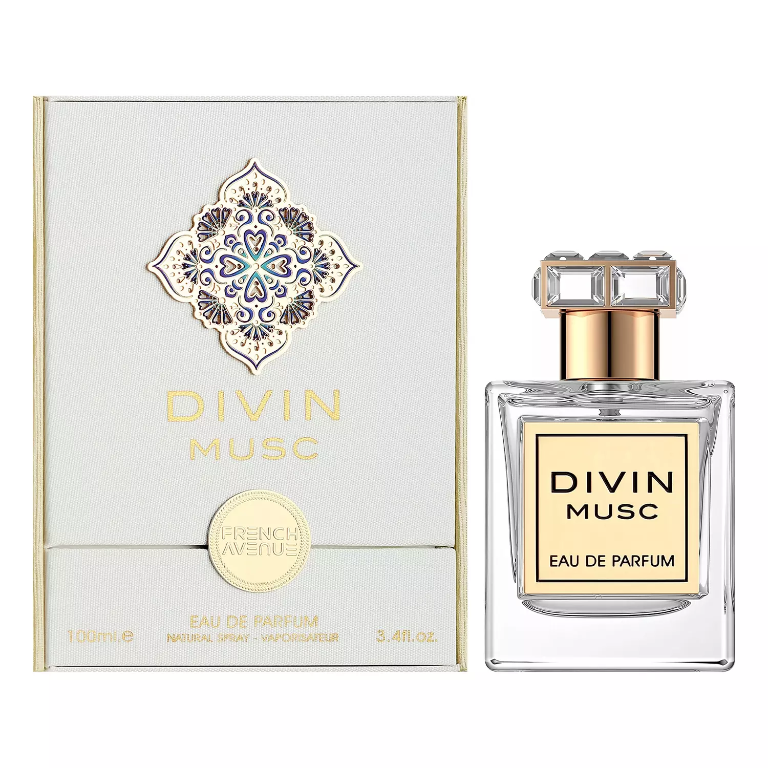 French-Avenue-Perfume-Divine-Musc1.webp ادکلن فرنچ اونیو دیوین ماسک مشابه دیواین آیدل اوریفلیم 100 میل - تصویر 1