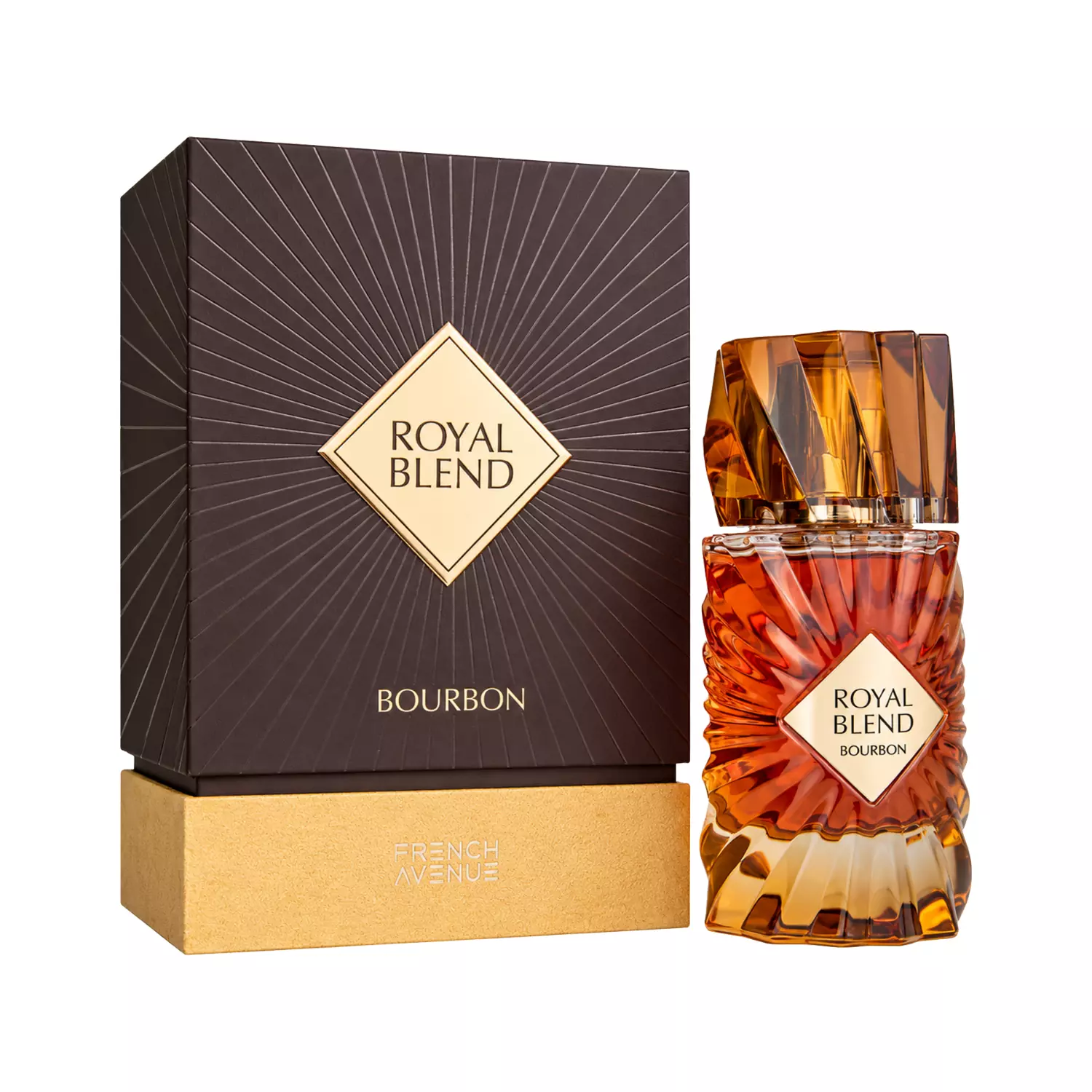 French-Avenue-Perfume-Royal-Blend-Bourbon1.webp ادکلن رویال بلند بوربون فرنچ اونیو 100 میل - تصویر 1